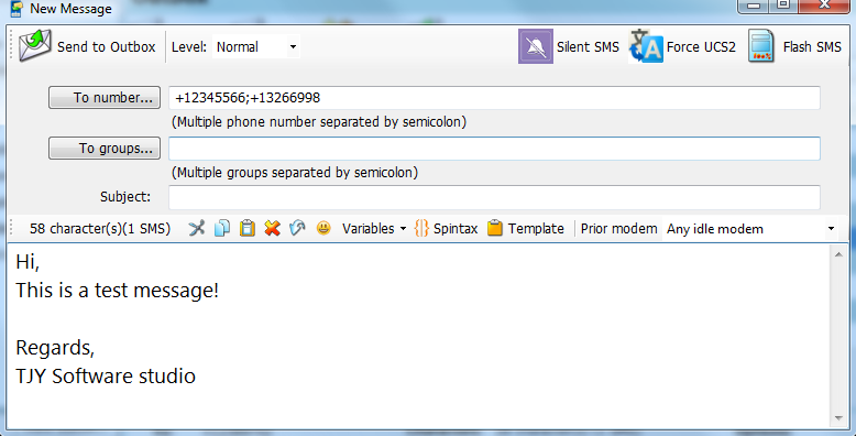 compose SMS